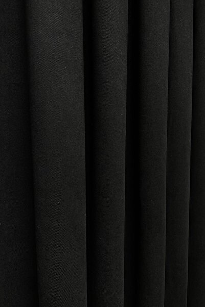 Cortibo Μαύρη βελούδινη κουρτίνα φόντου Βαρκελώνης - Χωρίς πιέτες