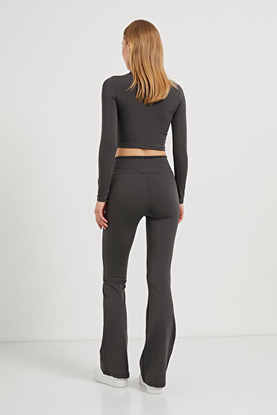 Arma Life Women's High Waist Flared Leg Push up Smoked Leggings