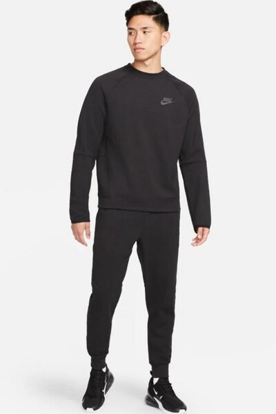 Nike Sportswear Tech Fleece Siyah Erkek Spor Sweatshrit