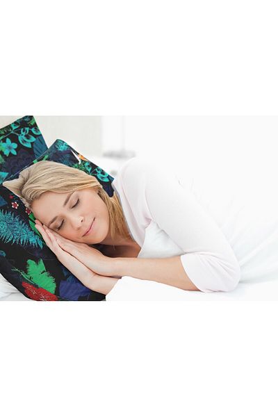 ALCAM Set Of 4 Exotic Pillows, Quilted Microfiber, 50x70 Cm