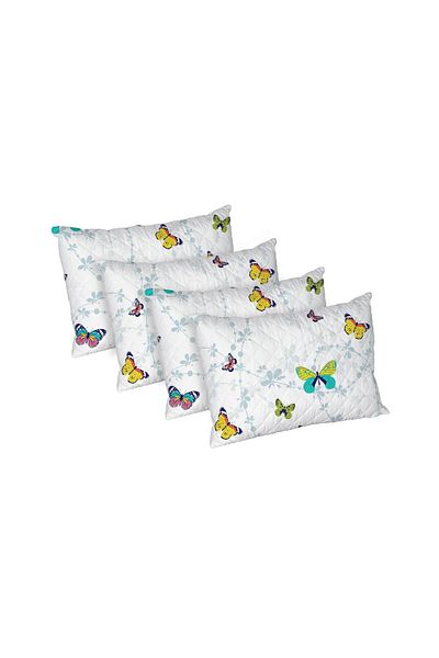 ALCAM Set of 4 Papillons cushions, Alcam quilted microfiber, 50x70 cm