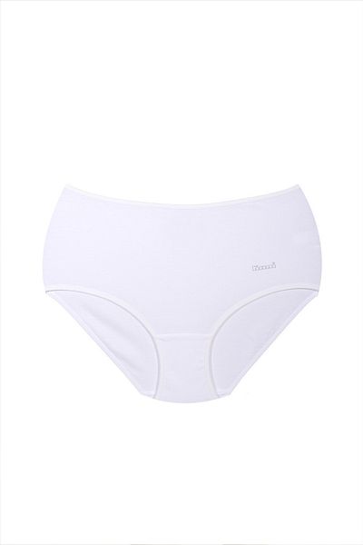 Kom Women's Cotton Basic High Waist Panties Set of 4