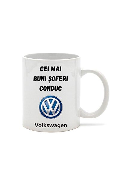 OEM Εξατομικευμένη λευκή κούπα "Οι καλύτεροι οδηγοί οδηγούν Volkswagen", INOV...