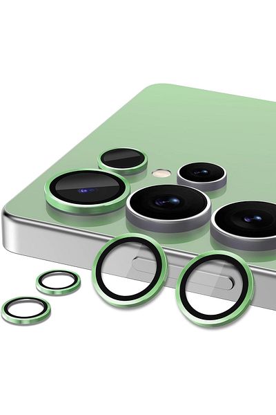 AWH Samsung Galaxy S25 Ultra Camera Lens Protector, Metal Ring Glass Cover, HD Clear