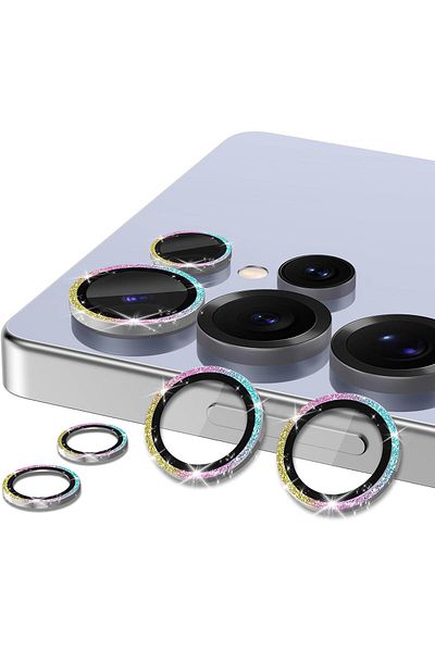 AWH Samsung Galaxy S25 Ultra Camera Lens Protector, Metal Ring Glass Cover, HD Clear