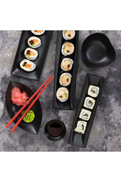 Ambition Platou ingust 35x12.5cm, negru, Salsa