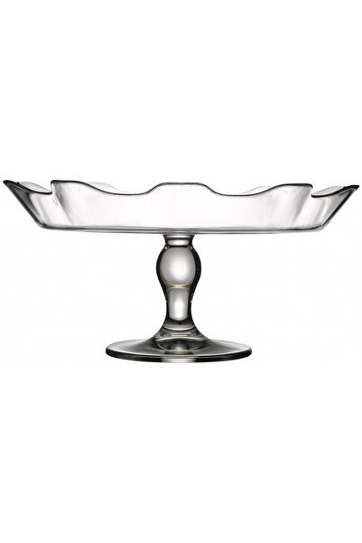 Paşabahçe Cake stand with edge up 32cm, Splash