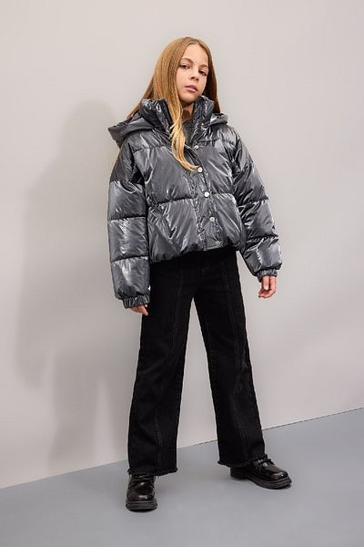 DeFacto Girl's Water Repellent Hooded Zippered Snap Closure Coat C5765A824Wn