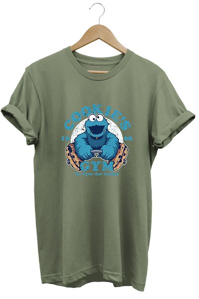 remonz Μπλουζάκι με στάμπα Cookie Monster 100% βαμβακερό T-shirt κανονικού μεγέθους