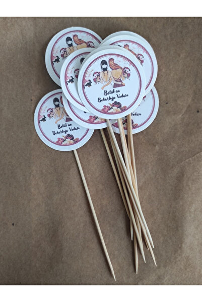 BEYHAN BAYHAN 15 Cm Uzun Kürdan - 10 Adet Kişiye Özel Baskılı Bekarlığa Veda ...