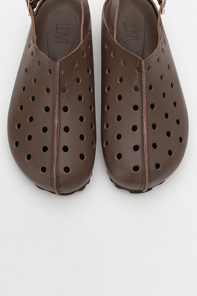 LuviShoes Justa Brown Skin Genuine Leather Women's Sandals