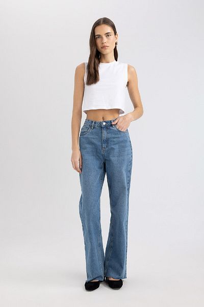 DeFacto Майка Crop Crew Neck Basic Straight C6205ax24sm