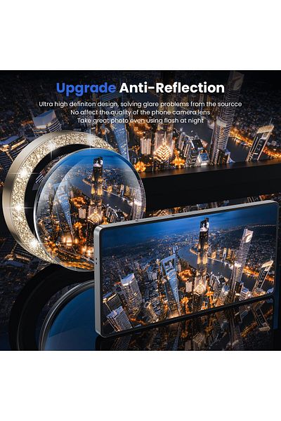 AWH Camera Lens Protector for Samsung Galaxy S25 Ultra, 9H Shatterproof Glass