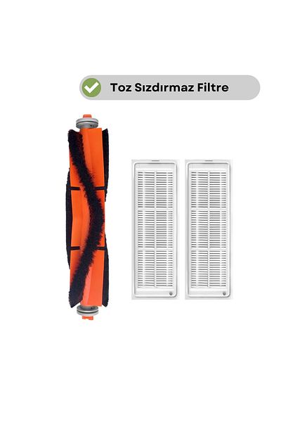robotyedek Xiaomi Mop 2 Pro Mjst1shw - فرشاة رئيسية بديلة وفلتر هيبا، 3 قطع