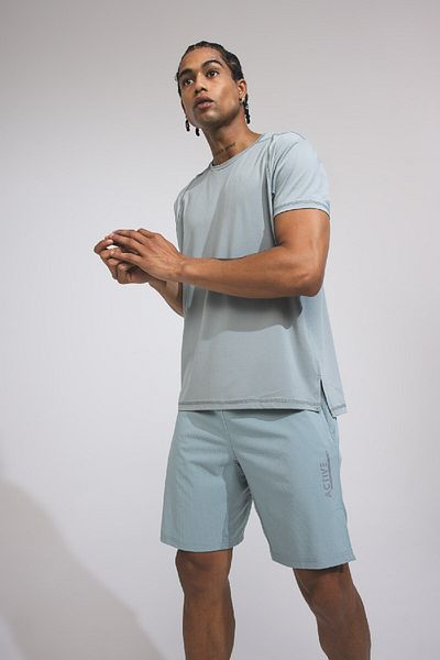 DeFacto Standard Fit Crew Neck - Αθλητικό μπλουζάκι με κοντό μανίκι από βαρύ ύφασμα C2829ax24sm