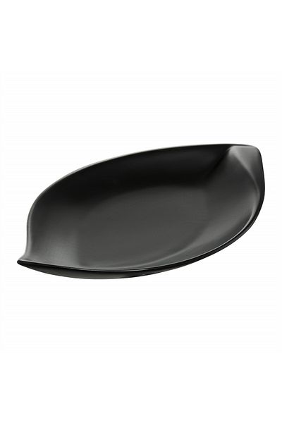 Ambition Platou asimetric 31,5x18,5cm, negru, Salsa