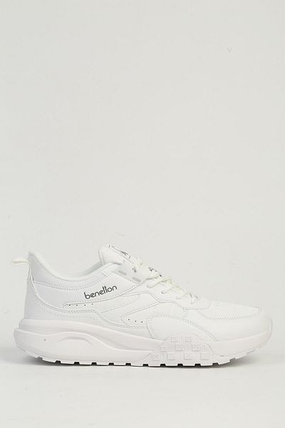 Benetton White Men's Sports Shoes Imported Bni-11504