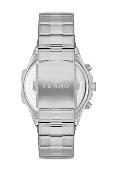 FERRO Silver Steel Band Men's Wrist Watch Fm31356A-A2