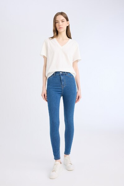 DeFacto Jegging Yüksek Bel Bilek Boy Dar Paça Basic Düz Jean Pantolon B7498ax24au