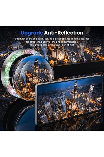 AWH Camera Lens Protector for Samsung Galaxy S25 Ultra, 9H Shatterproof Glass