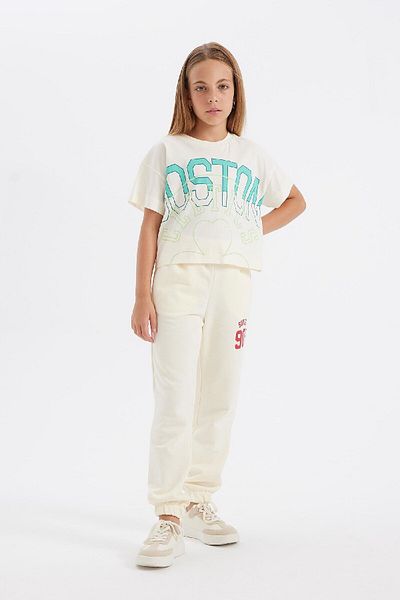 DeFacto Girl's Nba Boston Celtics Crew Neck Short Sleeve T-Shirt C5774A824Sm