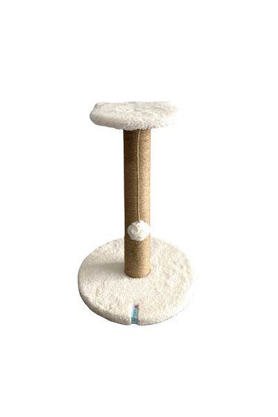 Reyo White Pet Step: Cat Scratching Post