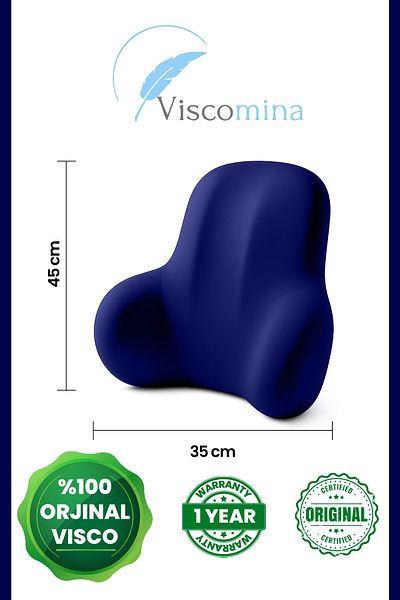 Viscomina Orthopedic Visco Lumbar Pillow Back Cushion Visco Vehicle Lumbar Support Cushion Vehicle Back Pillow 4 Colors