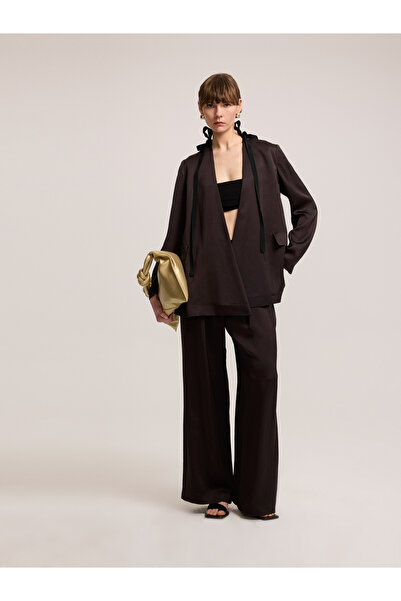 BAQA Brown Jacket with Shoulder Detail