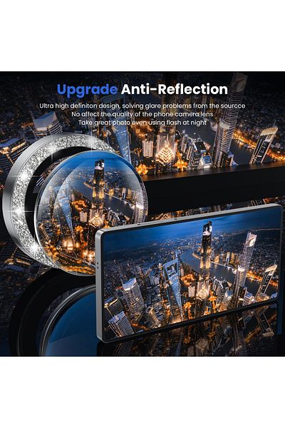AWH Camera Lens Protector for Samsung Galaxy S25 Ultra, 9H Shatterproof Glass