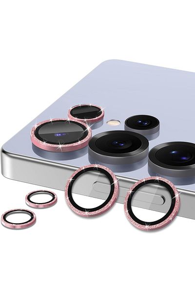 AWH Samsung Galaxy S25 Ultra Camera Lens Protector, Metal Ring Glass Cover, HD Clear