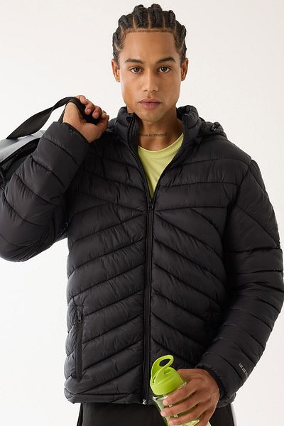 DeFacto Fit Inflatable Coat - Water Repellent, Windproof, Slim Fit Hood and Zip Pocket 3112891