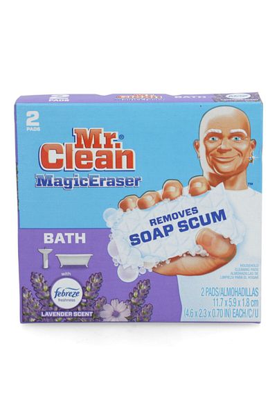 Mr Clean 2-Piece Lavender Scented Magic Eraser Bath Sponge Scrubber