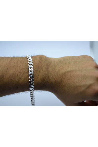 Ari Jewelry 925 Ayar Gümüş Gurmet Erkek Bileklik – 20 cm | Şık ve Dayanıklı