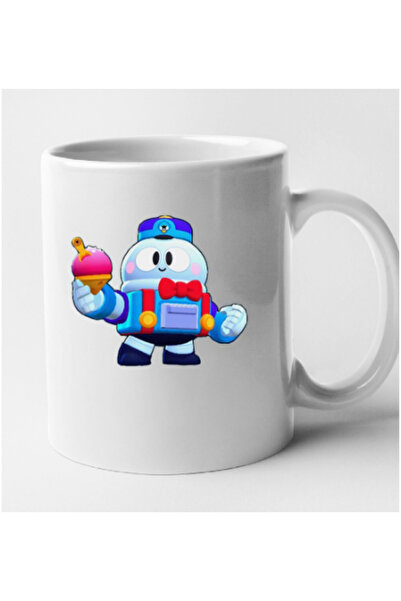 OEM Brawl Star - Εξατομικευμένη λευκή κούπα Lou, INOVATIX®. 330 ml