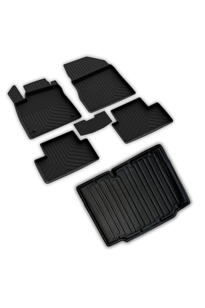 ferrous autoaccessories Renault Clio 5 Ferrous 4D Paspas ve 3D Bagaj Havuzu 2...