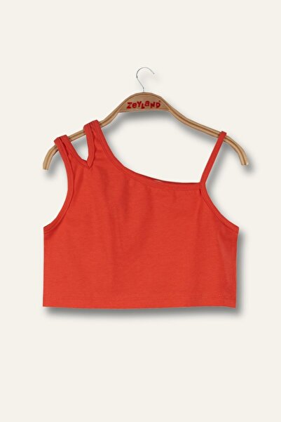 Zeyland Girl's Crop Tank Top - Coral