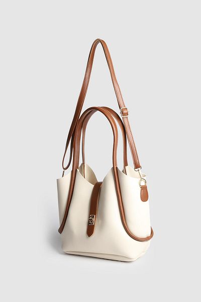La La'Graccio Paris La'Graccio Paris Women's Becas Makeup Bag Strap Bag Cream Tan