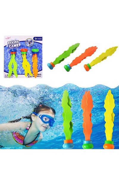TUENGİ STORE Children's Underwater Diving Toy 3-Piece Sea Pool Set - Moss