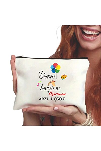 Öğretmene hediye makyaj çantası