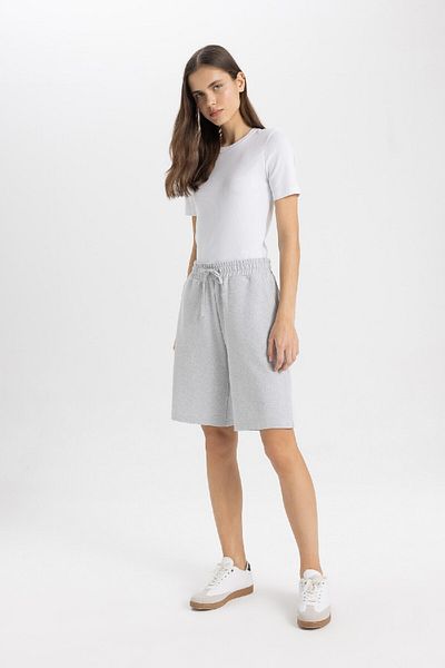 DeFacto Regular Fit Normale Taille Gerades Bein Dünne Bermuda Shorts W9369az24sm