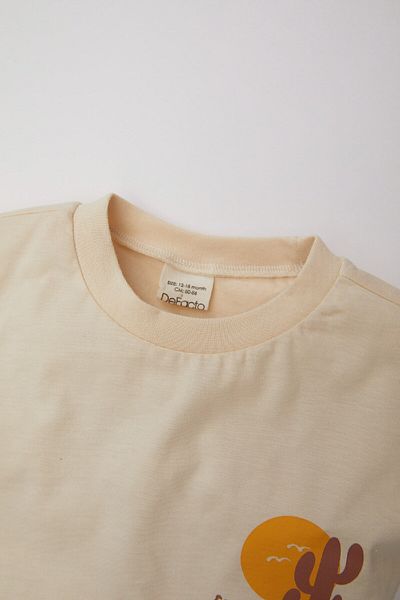 DeFacto Μπλουζάκι με στάμπα Baby Boy Crew Neck - Κοντό μανίκι C7837a524sm