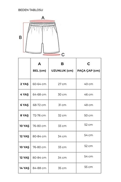 AYYILDIZ 106 Koral Fish Patterned Boy's Swim Shorts