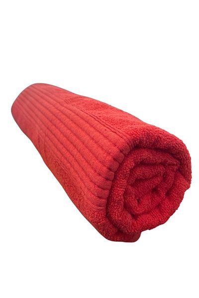 MAXSTYLE Red 70X140Cm Cotton Venus Towel