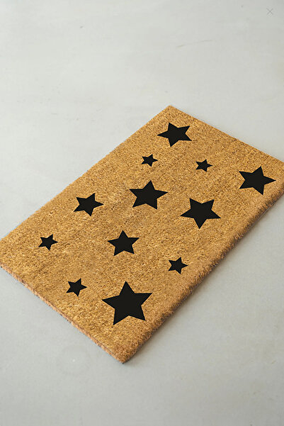 Chilai Home سجادة كوكو ستاركو مات الطبيعية كوكو، سجادة باب أمامية بشعيرات مقاس 40 × 60 سم