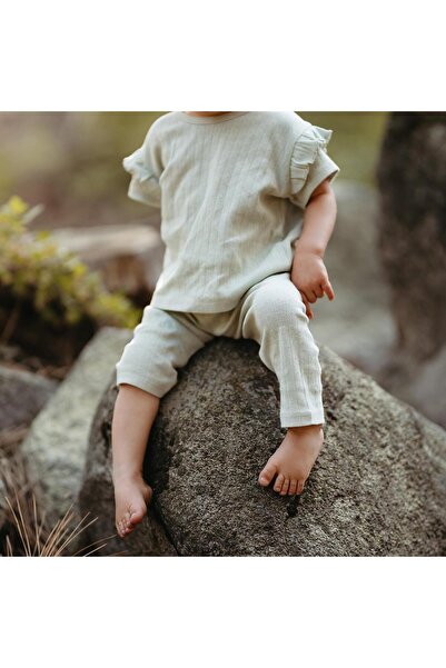 Antebies Mint Jacquard Tights