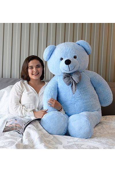 Özgüner Oyuncak دمية دب قطيفة مقاس 160 سم مع ربطة عنق - أفضل هدية خاصة للحبيب