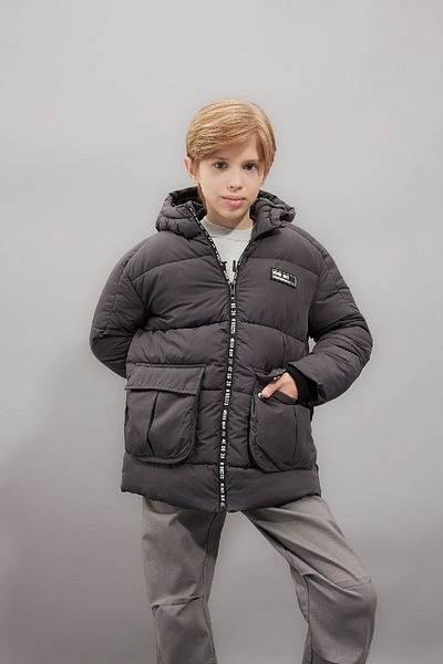 DeFacto Boy Water Repellent Hooded Parka C8919A824Wn