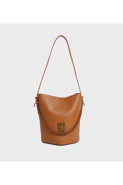 BCBG Brown Logo Detail Shoulder Bag