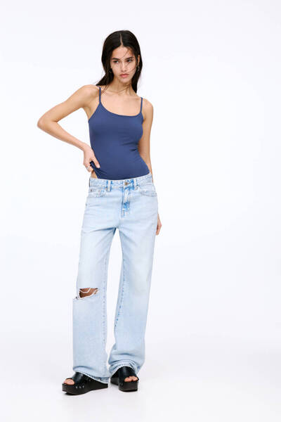 Pull & Bear Askılı poliamid body