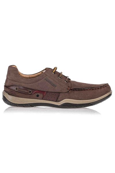 Scooter Brown Leather Men's Shoes M2020Nka